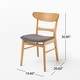 preview thumbnail 43 of 55, Idalia Mid-Century Modern Dining Chairs (Set of 2) by Christopher Knight Home - N/A