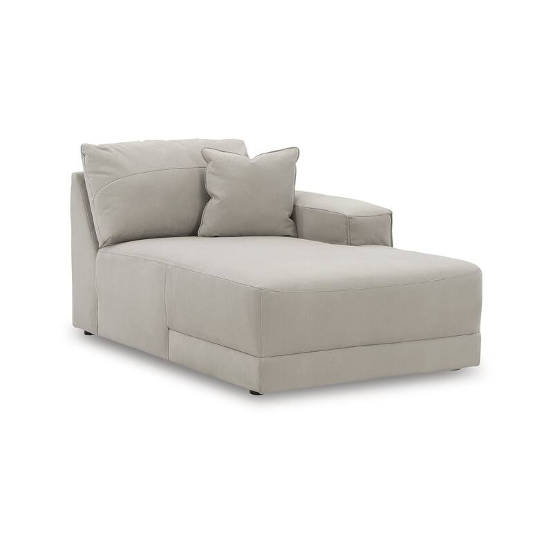 Signature Design by Ashley Next-Gen Gaucho Light Gray 3-Piece Sectional Sofa with Chaise - 113" W x 68" D x 36" H