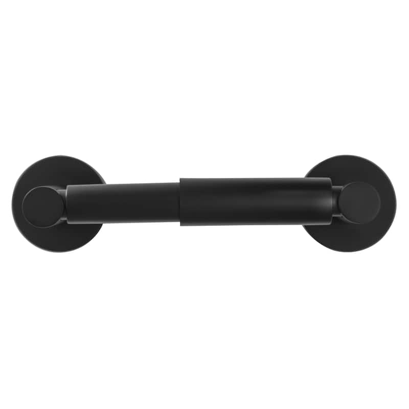 Design House Graz Park Matte Black Two-Post Toilet Paper Holder