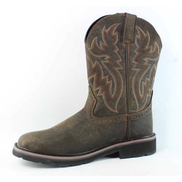 wolverine men's rancher wellington work boots