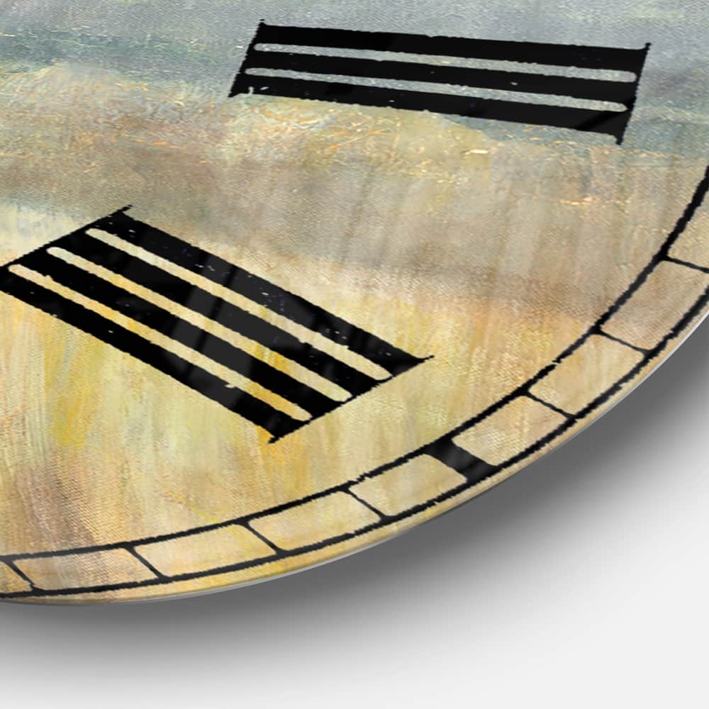 Designart 'Autumn Landscape' Farmhouse Oversized Wall CLock