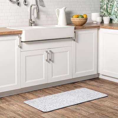Nuloom Abstract Marble Anti Fatigue Kitchen or Laundry Room Comfort Mat