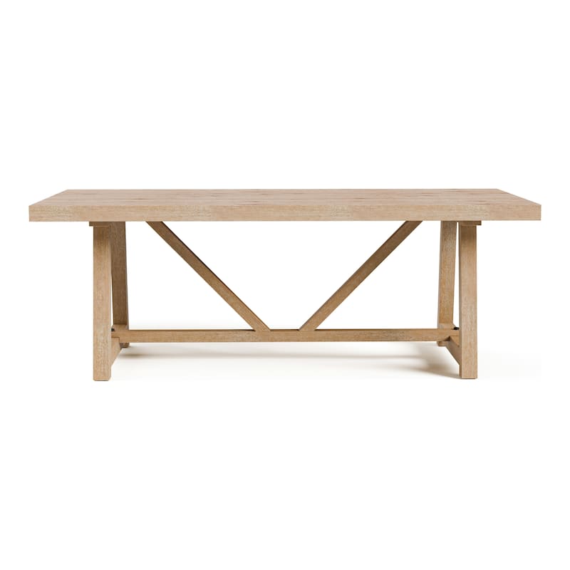 Furniture of America Rockinwel Modern Natural Oak 84-inch Wood Dining Table