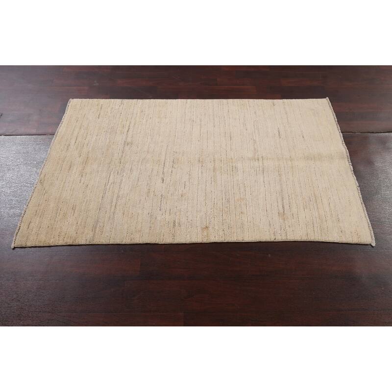 Contemporary Gabbeh Kashkoli Oriental Area Rug Handmade Wool Carpet - 3'3" x 4'10"