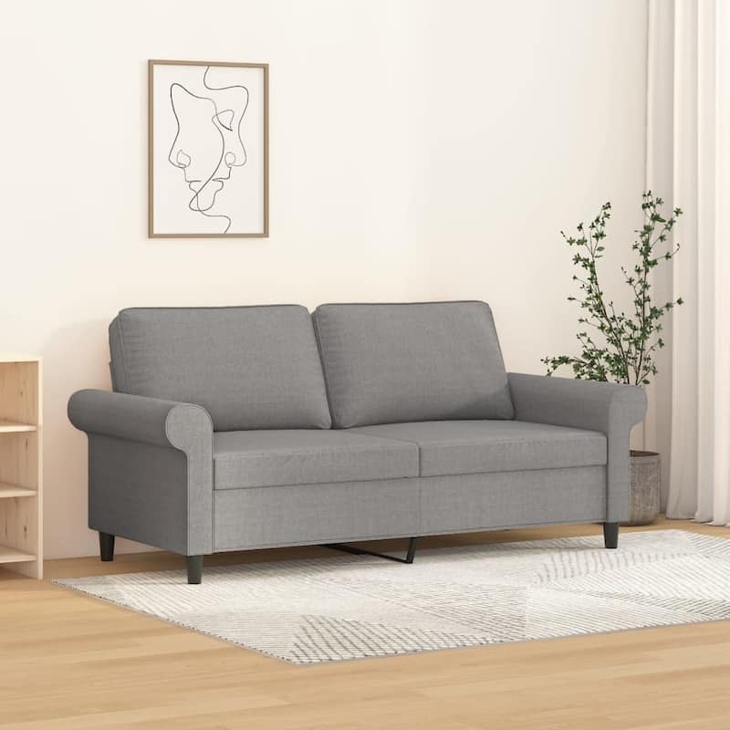 vidaXL Sofa Chair Living Room Accent Upholstered Chair with Armrest Fabric