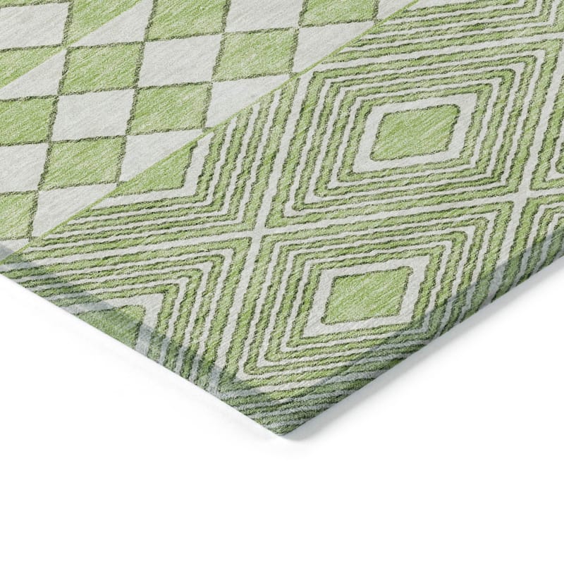 Machine Washable Indoor/ Outdoor Chantille Boho Moroccan Rug