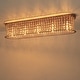 preview thumbnail 18 of 21, 4/5-Light Glam Distressed Copper Crystal Flush Mount Ceiling Light