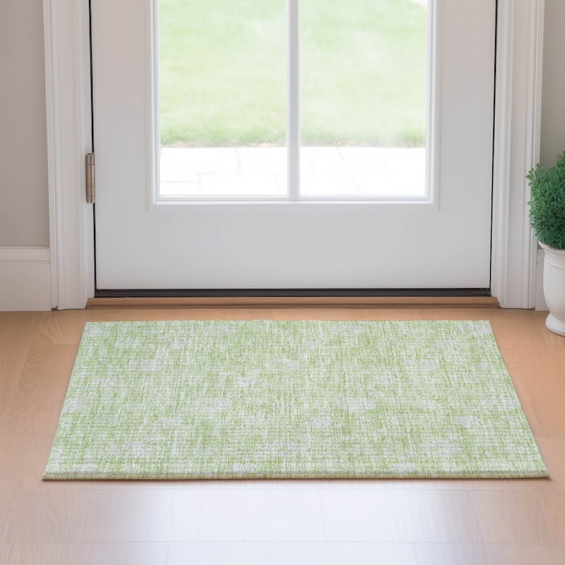 Premium Washable Super Soft Floral Garden Mayfield Rug - Aloe - 1' 8" x 2' 6" - Rectangle