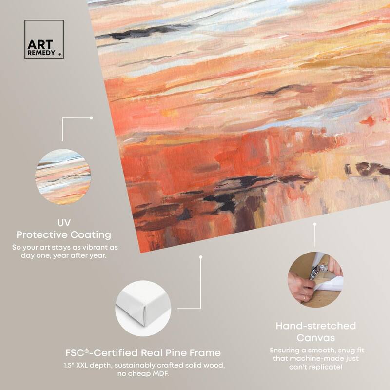 Breaking Dawn Canvas by Art Remedy, Gallery Wrapped