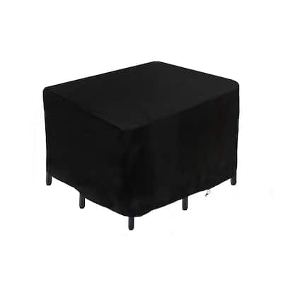 56" Waterproof Patio Furniture Cover, Black by National Tree Company - 56 in