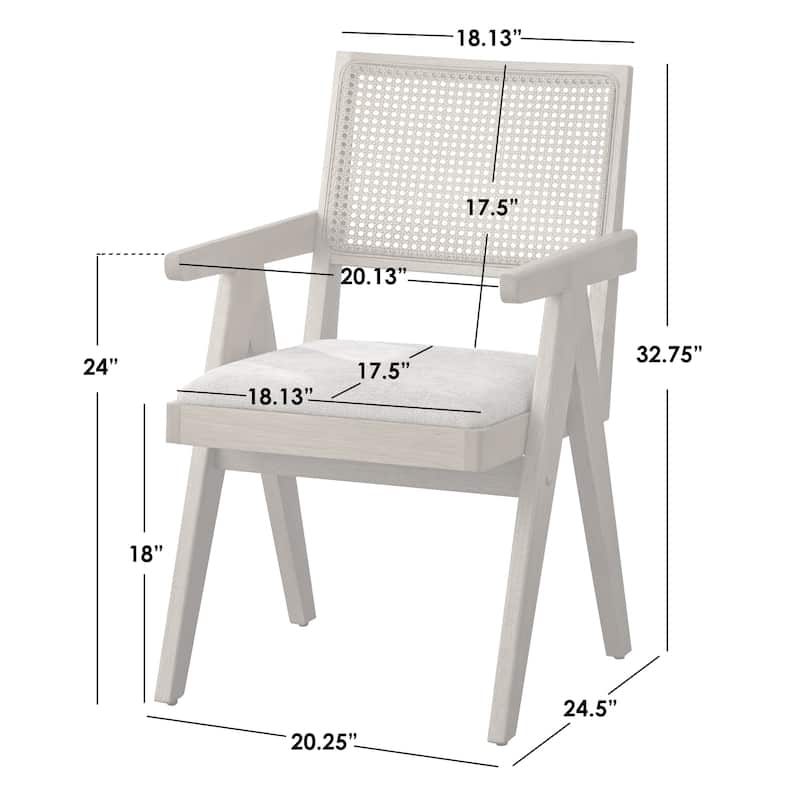 Lifestorey Baywood 6-Piece Solid Wood Dining Set with Bench
