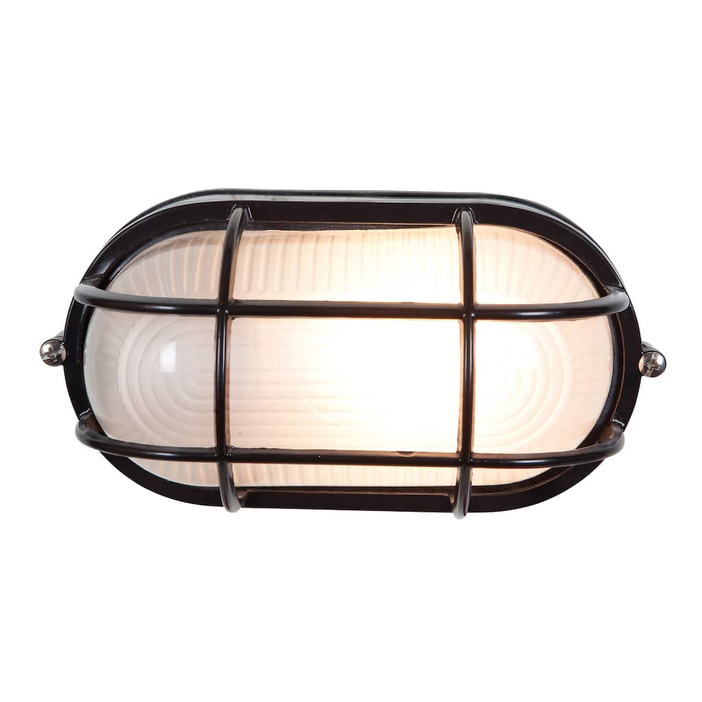 Access Lighting Nauticus Dual Mount - Outdoor Wall Sconce Bulkhead - Frosted Glass Shade - Replaceable LED