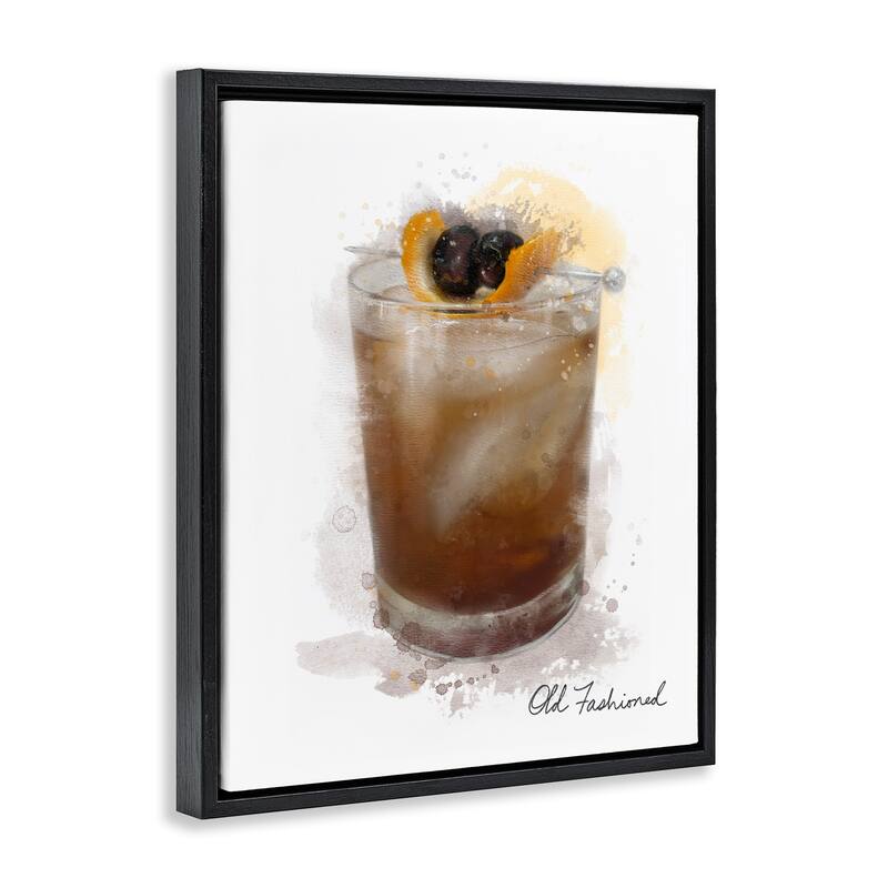 Stupell Old Fashioned Splash Framed Floater Canvas Wall Art Design By Matthew Piotrowicz