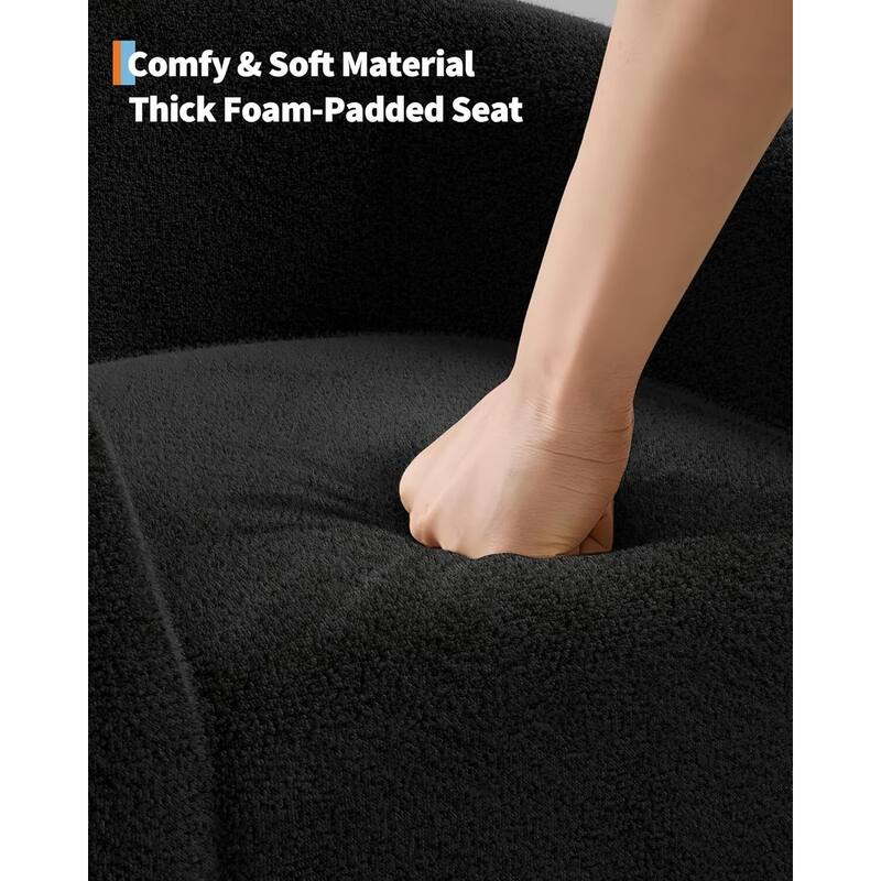 Velvet Barrel Chairs, with Soft Cushion