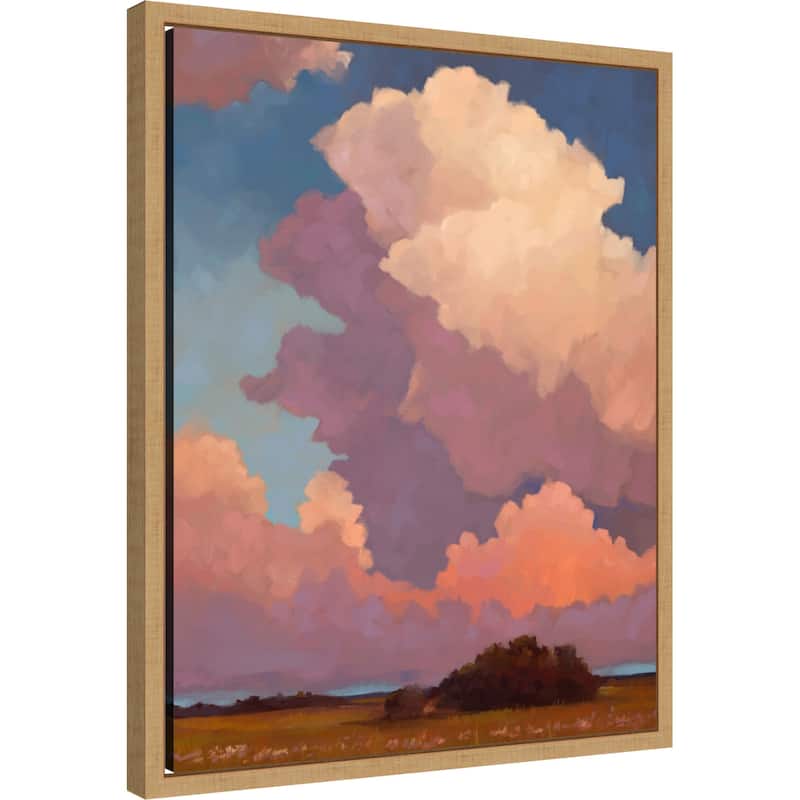 Landscape Light in the Clouds by Mary Sparrow Framed Canvas Wall Art Print