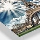 preview thumbnail 4 of 9, Magnificent Eiffel Tower View - Skyscape Photo Glossy Metal Wall Art