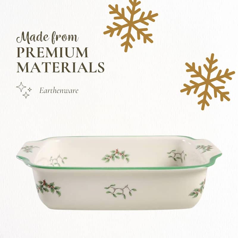 Spode Christmas Tree Rectangular Handled Dish