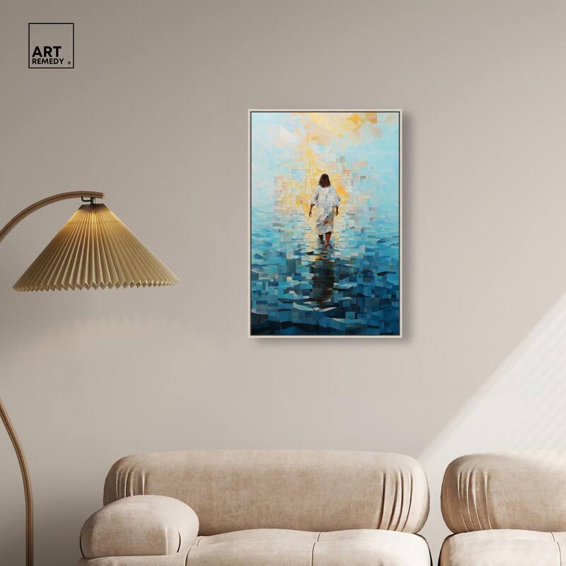 Water Walker Mosaic II Canvas by Art Remedy