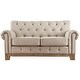 preview thumbnail 14 of 21, Greenwich Tufted Rolled Arm Nailhead Chesterfield Loveseat by iNSPIRE Q Artisan