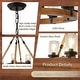 preview thumbnail 24 of 24, Rustic 6 Light Wagon Wheel Chandelier with Seeded Glass Shade