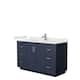 Option Dark Blue, Nickel Trim, White Quartz Top