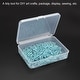 Storage Container with Hinged Lid Plastic Rectangular Box for Beads ...