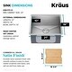 preview thumbnail 91 of 144, KRAUS Kore Workstation Undermount Stainless Steel Kitchen Sink