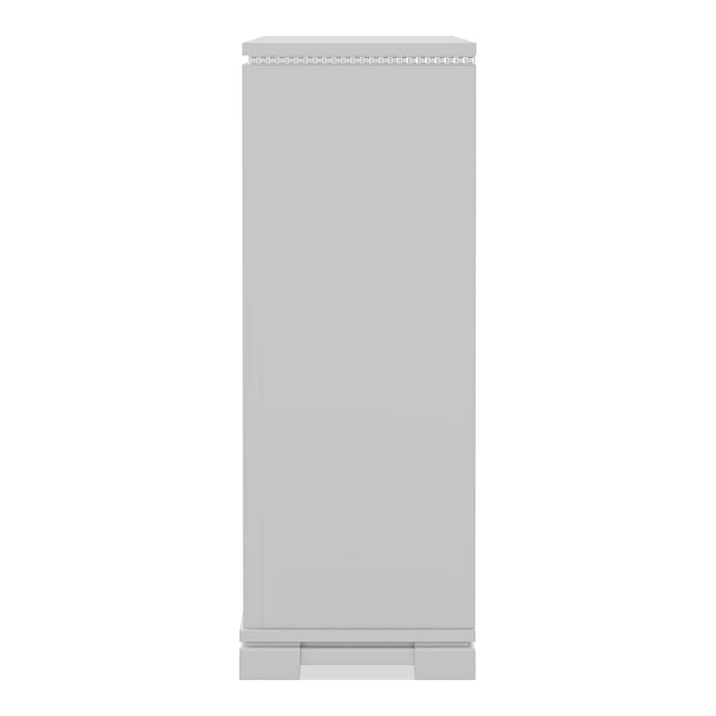 Seleena Glam Silver Solid Wood 5-Drawer Chest by Furniture of America