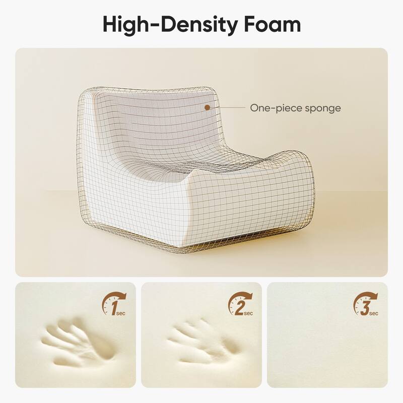 Lazy Fireside Sofa Lounge Chair Filled by High Density Memory