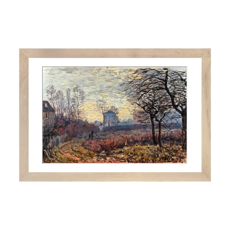 iCanvas "Landscape near Louveciennes, 1873" by Alfred Sisley - Natural - 16x24x1