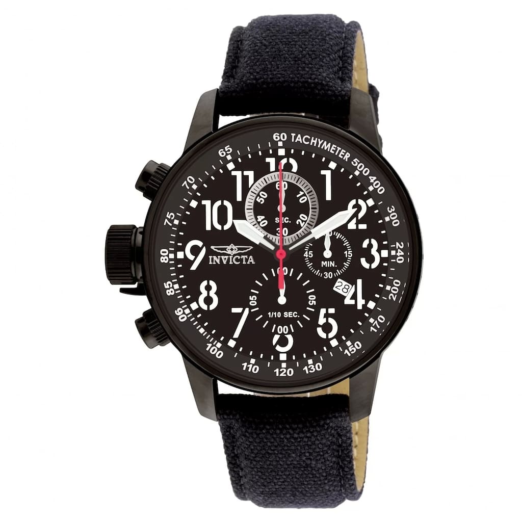 Invicta Men's 1517 I-Force Quartz Chronograph Black Dial Watch