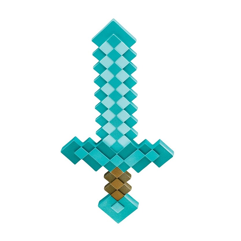Minecraft 20 inch Plastic Costume Sword for Cosplay or Roleplay - Blue