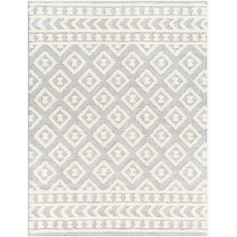 Livabliss Rodos Transitional Diamond Plush Area Rug