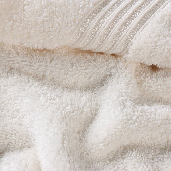 Superior Heritage Egyptian Cotton Absorbent Bath Towel Set of 4 - Ivory