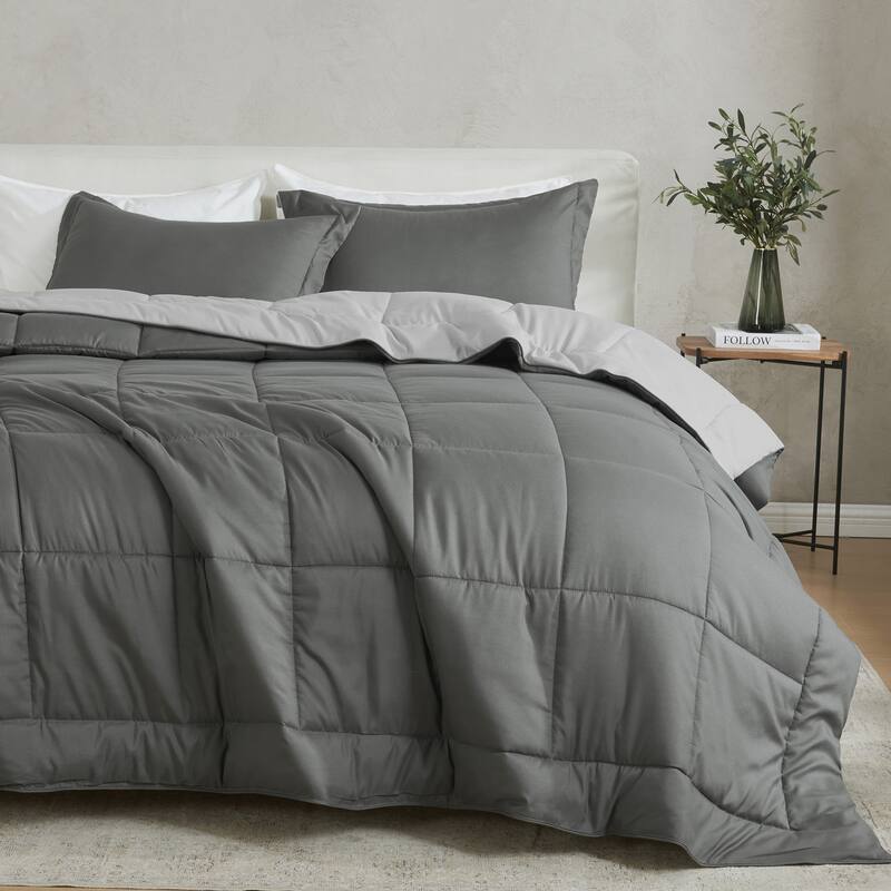 Linery & Co. All Season Down Alternative Reversible Comforter Set