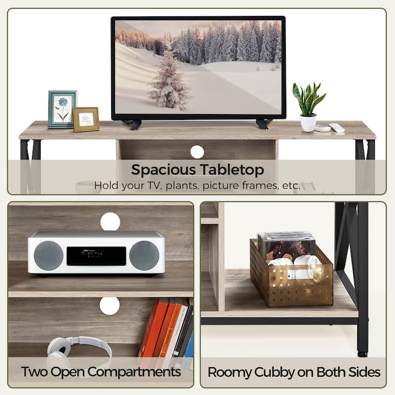 Yaheetech 55" W TV Stand TV Console Table for Living Room