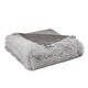preview thumbnail 10 of 8, CosmoLiving Cleo Ombre Print Shaggy Fur Throw