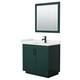 Option Green, Black Trim, White Quartz Top
