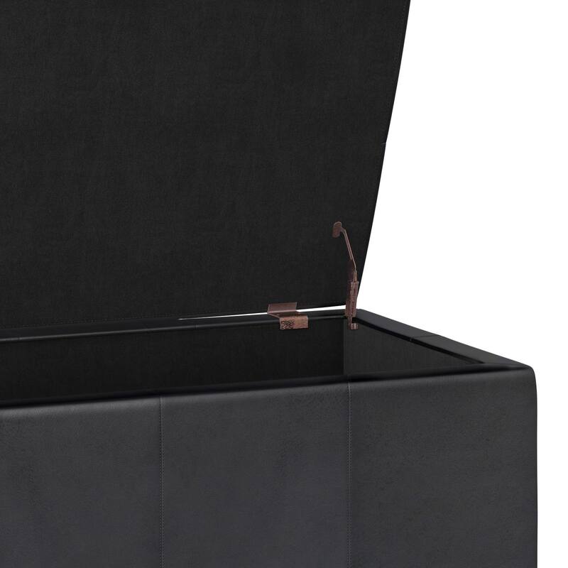WYNDENHALL Cambridge 48 inch Wide Contemporary Rectangle Storage Ottoman