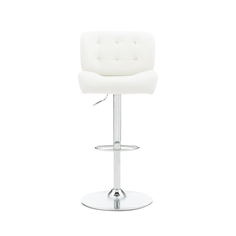 Reilly Adjustable Faux Leather Barstool