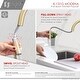 preview thumbnail 5 of 7, STYLISH Brushed Gold Single Handle Pull Down Kitchen Faucet with Soap Dispenser - Brushed Gold