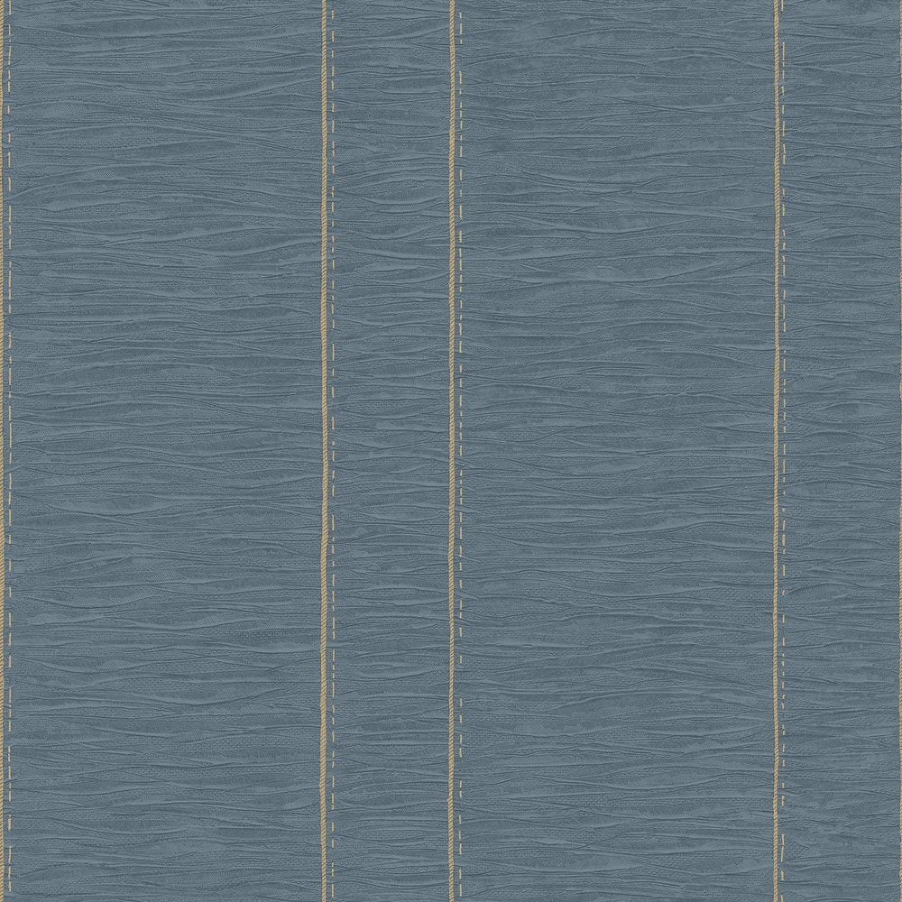 Galerie Wallcoverings Palazzo 2 Collection Pleated Stripe Vinyl on Non-woven Matte Wallpaper Roll
