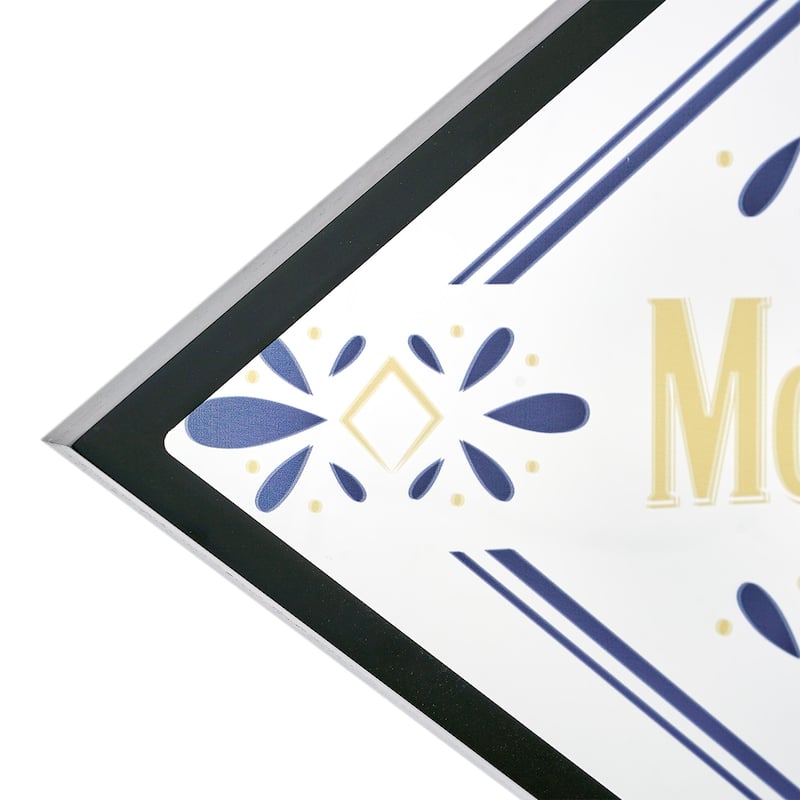 American Art Decor Modelo Printed Framed Mirror, 14.5" H x 18.75" L