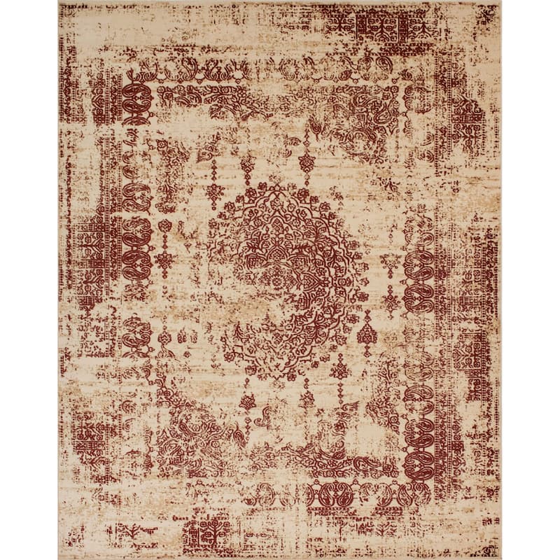 Noori Lagoon Emilie Rug - 5'3" x 8'0" - Beige/Rust