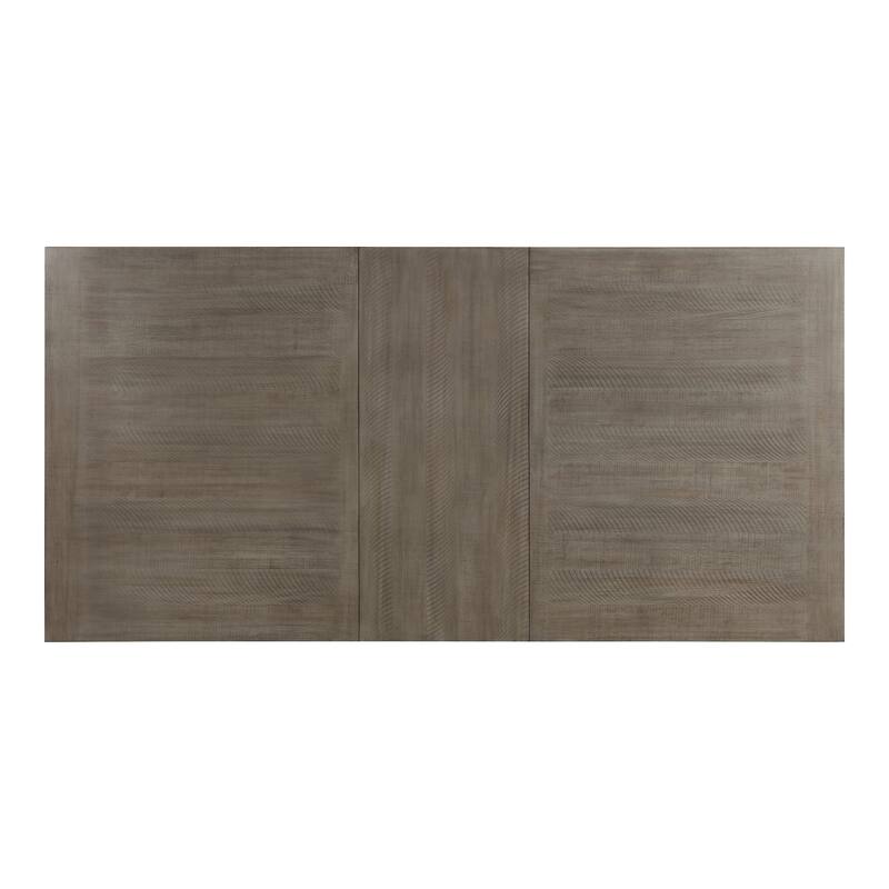 Furniture of America Jusk Rustic Grey Wood 5-Piece Dining Table Set