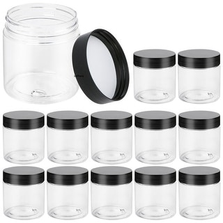 12Pcs 4oz Plastic Jars with Lids Storage Containers - Bed Bath & Beyond ...