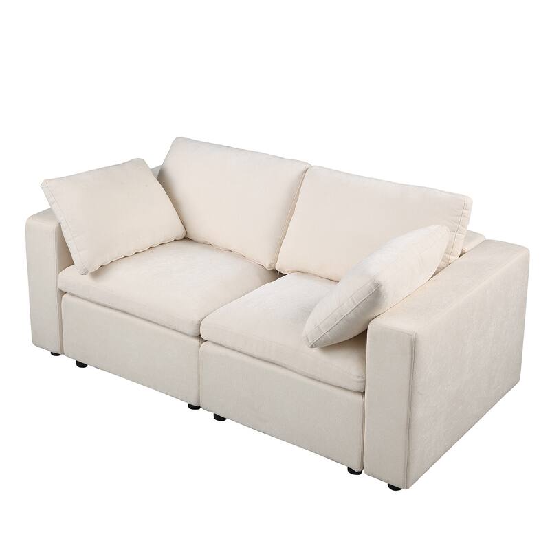 Modular Sectional Sofa, Convertible U Shaped Sofa Couch, Modular Sectionals with Ottomans