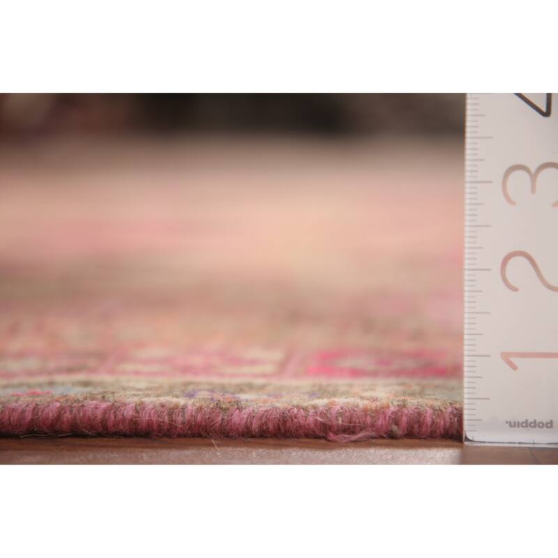 Hand Knotted Oriental 100% Wool Carpet Traditional All-Over Oranges & Rust Sirjan Area Rug - 5' 10'' X 4' 3''