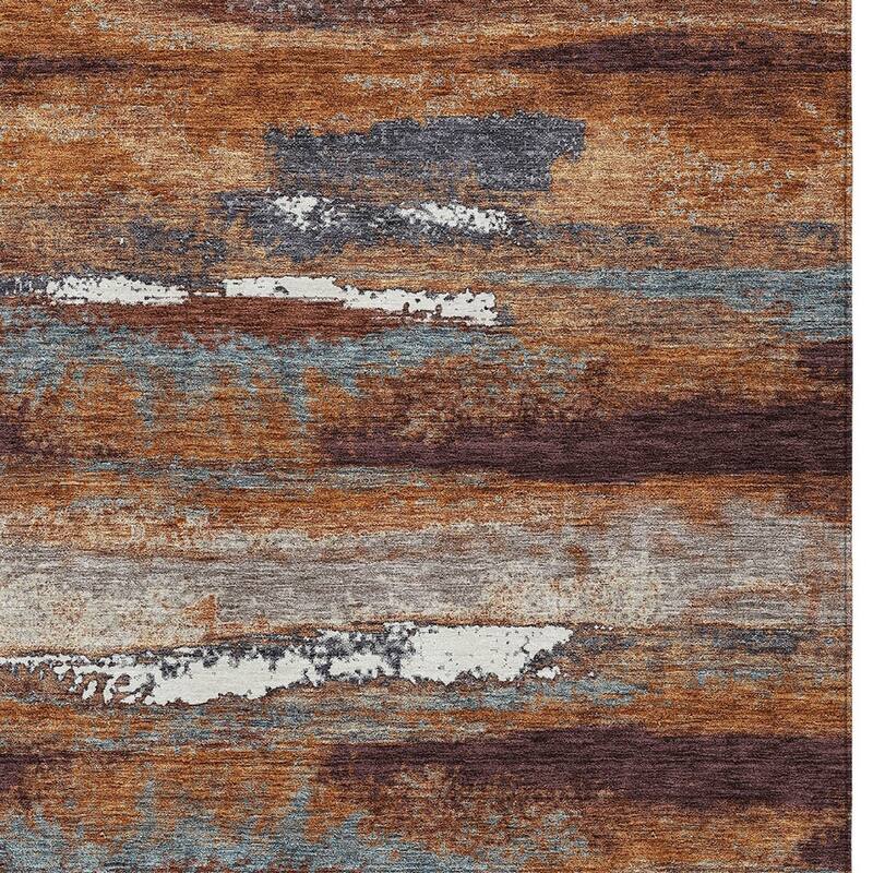 HomeRoots Abstract Transitional Rectangle Outdoor Rug