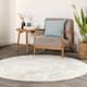 Nuloom Loni SuperiorWash Solid Machine Washable Shag Area Rug - 6' Round - White - Round